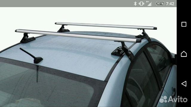 На Audi 100, багажник на крышу