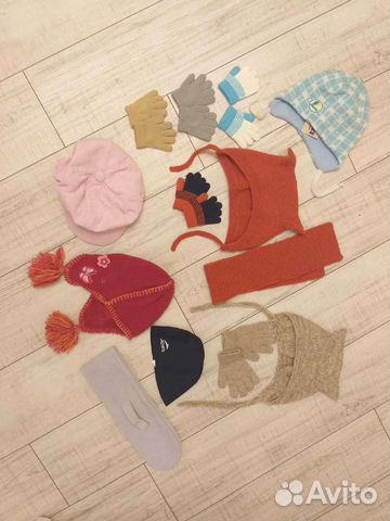 Шапка шлем перчатки варежки шарфы