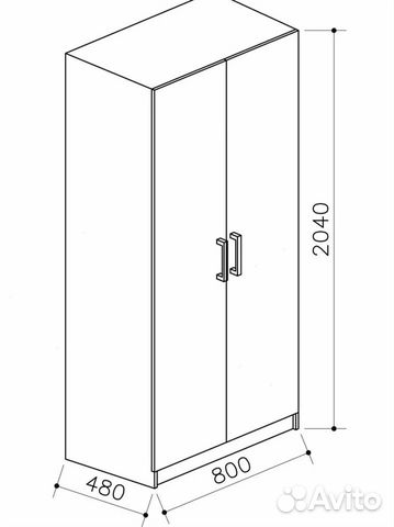 Шкаф распашной новый в наличии