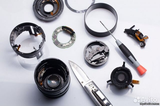 Ремонт объектив Canon, Nikon, Sony, Sigma, Tamron
