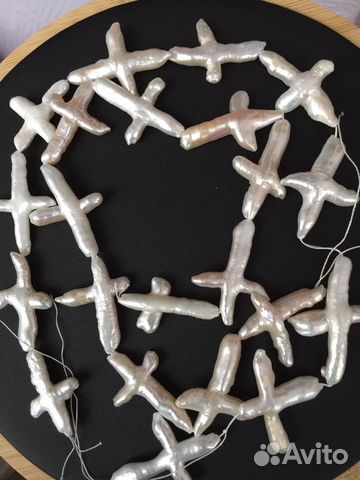 Чокер Жемчуг с лунницей