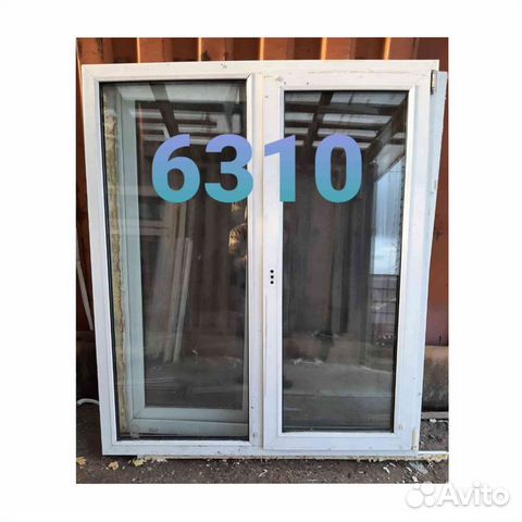 Окно бу пластиковое, 1530(в) х 1310(ш) № 6310