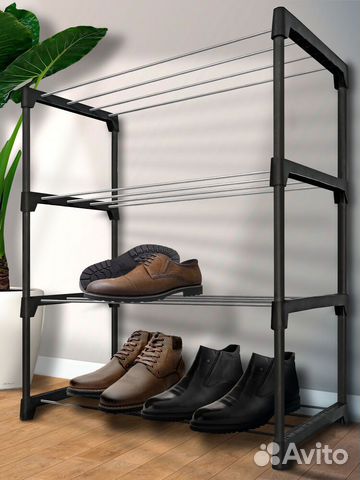 Полка для обуви 4-х ярусная, длина 80 см Нар