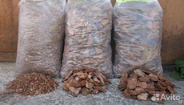 Мульча кора дубовая (удобрение, декор для сада)