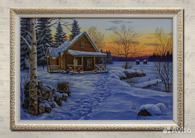 Картина на холсте акриловыми красками