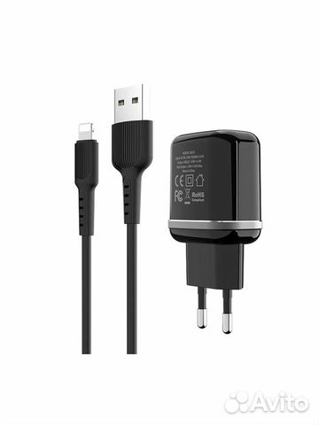 Сзу borofon BA25A 2USB 2.4A + кабель Lightning