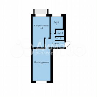 2-к. квартира, 47,8 м², 3/5 эт.