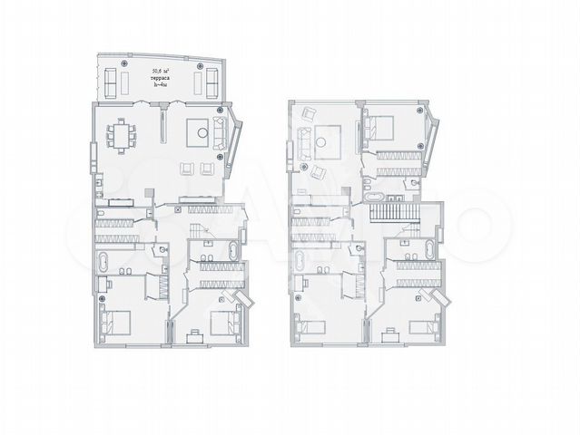 7-к. апартаменты, 375 м², 13/13 эт.