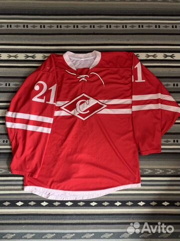 Свитер хоккейный игровой хк спартак предсезонка