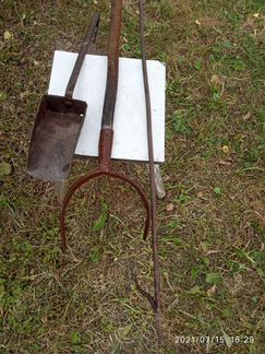 Предметы быта крестьян рогач-ухват скобель таганок