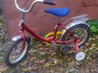 Детский велосипед 14 дюймов красный со стаб