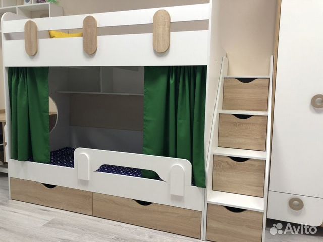 Кровать 2-х ярусная Юниор (3 цвета в продаже)