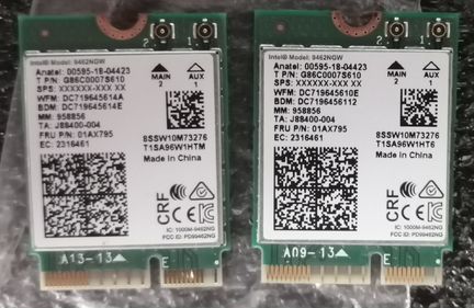 WiFI AC модуль M.2, Bluetooth USB, SFP модули SNR