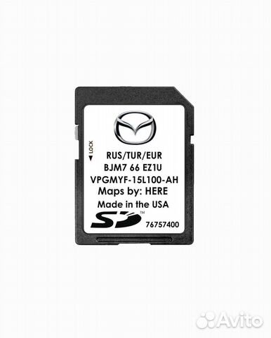 Штатная карта навигации Mazda 3, 6, CX-5, CX-9