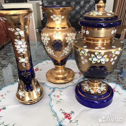 Ваза кобальт ссср