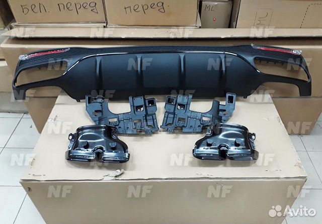 Диффузор с насадками 63 AMG Mercedes GLE