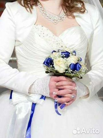 Свадебное платье нежное цвет 42-48рр