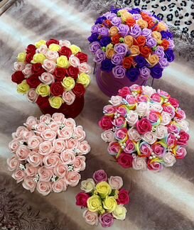 Букет из мыльных роз