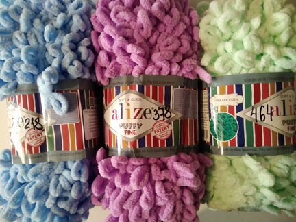 Пряжа Ализе Пуффи Файн Alize Puffy Fine