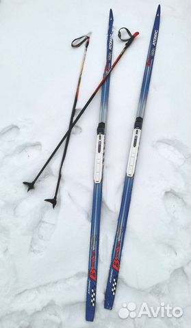Комплект беговых лыж +ботинки 42р