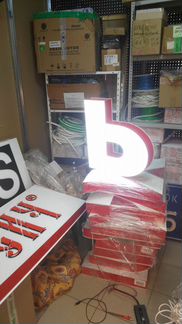 Объёмные светящиеся буквы для рекламных вывесок