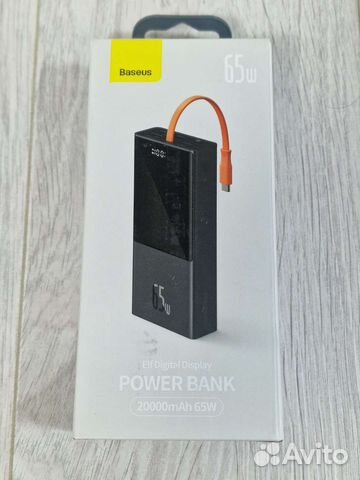 Пауэрбанк Baseus 65W 20000mAh с кабелем