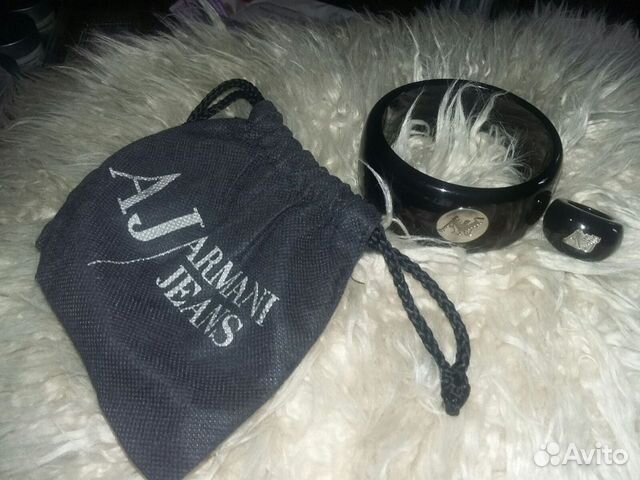 Комплект браслет и кольцо от Armani Jeans