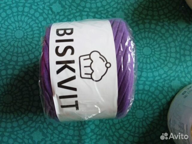 Трикотажная пряжа biskvit пурпурный