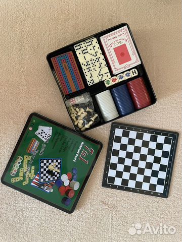 Набор игр 7 в 1 Marnetic Board (набор для покера)