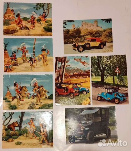 Открытки артисты гдр и СССР, Индейцы/машины гдр