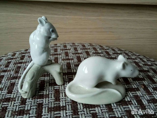Фарфоровая статуэтка мышь крыса Германия Чехослова