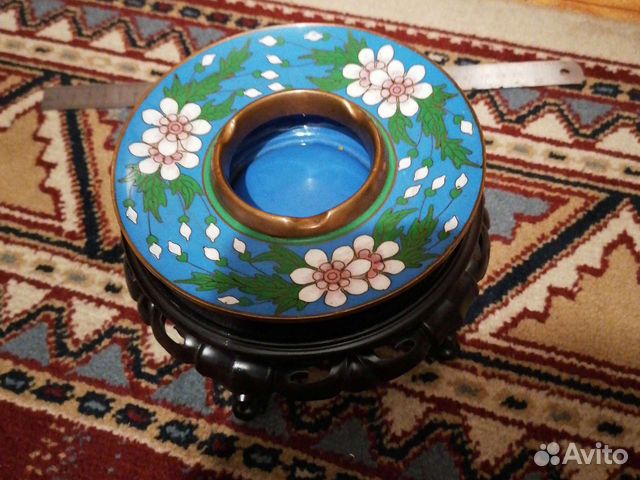 Пепельница клуазоне перегородчатая эмаль