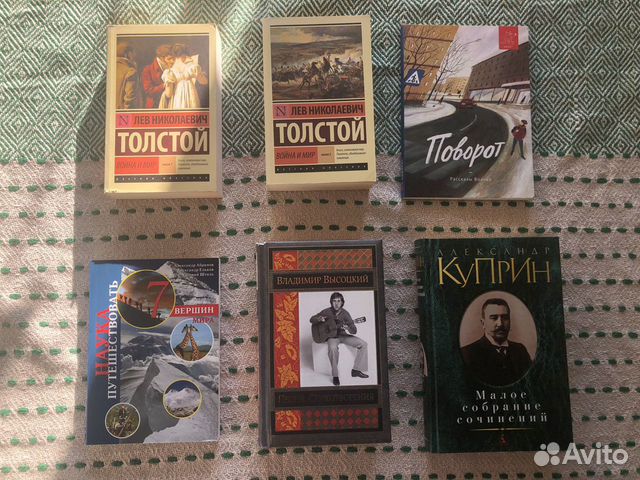 Книги — Толстой, Высоцкий