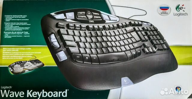 Клавиатура Logitech Wave Keyboard Black USB