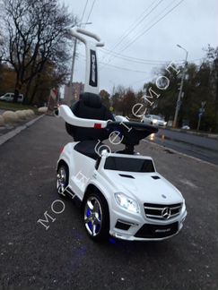 Детский толокар Мерседес с ручкой 3 в 1
