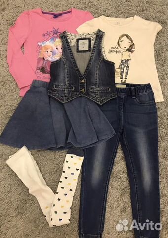 Комплект вещей на девочку 110-116