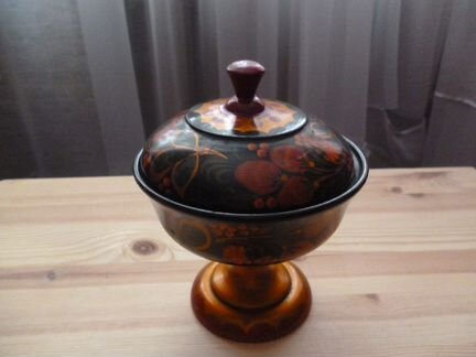 Конфетница/шкатулка Хохлома