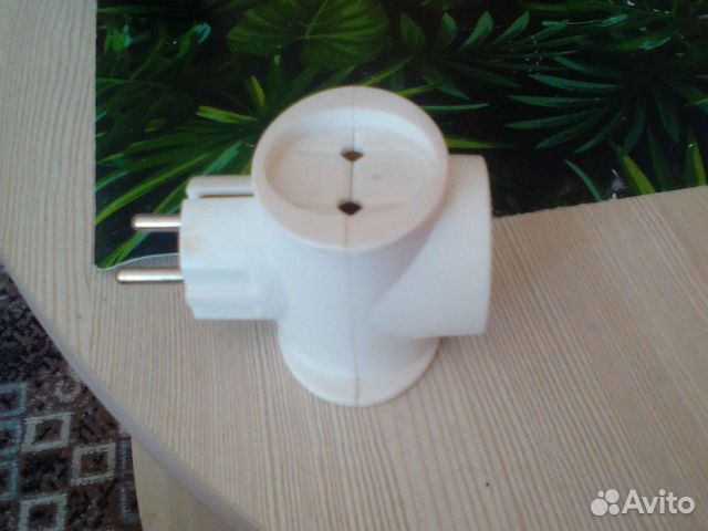 Сетевой тройник, розетка, вилка новые