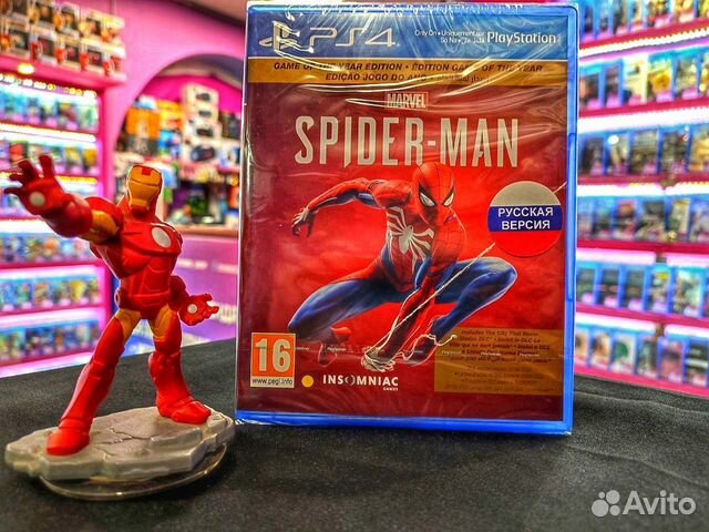 Диск PS4 Человек Паук Игра Года (Новый)