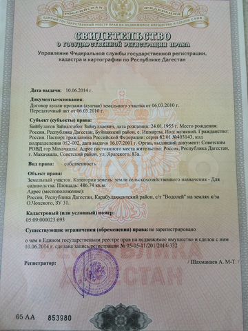 Как выглядит документ зеленка на квартиру