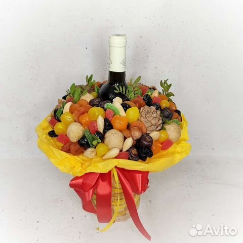 Съедобные букеты - букет из сухофруктов