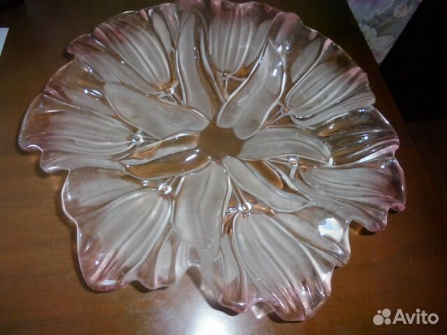 Ваза Walter Glas мелкая рельеф рис Д 30 см