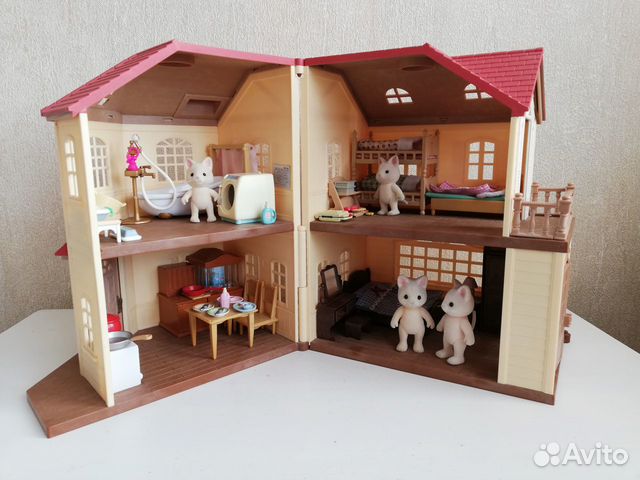 Коты, дом, мебель для Sylvanian Families Сильвания