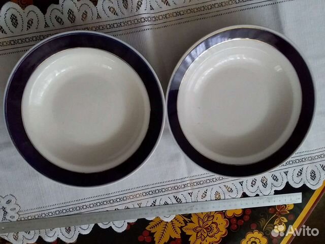 Большие тарелки парами