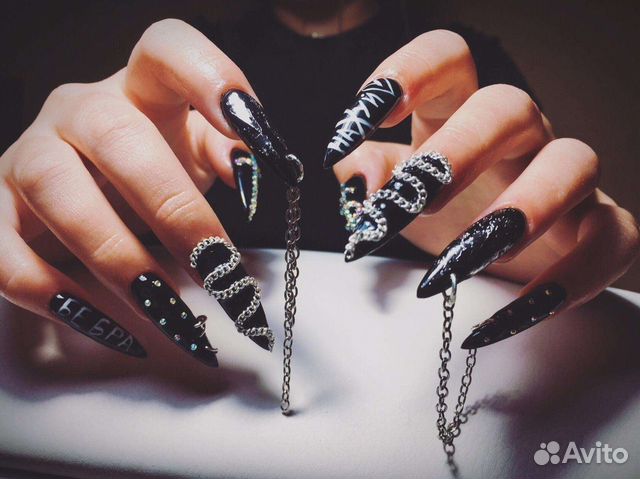 Маникюр, наращивание, Гель-лак