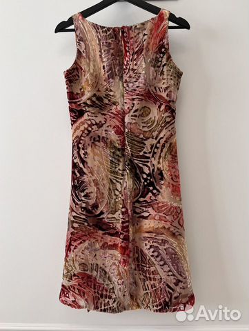 Платье бархатное шелковое нарядное 40-42