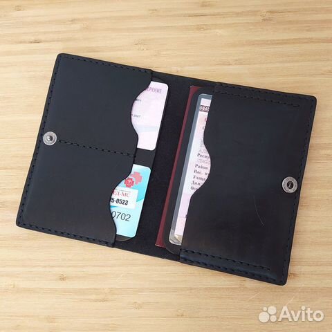 Портмоне для автодокументов / паспорта на застежке