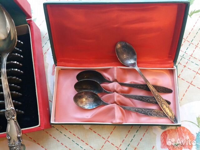 Чайные ложки из мельхиора