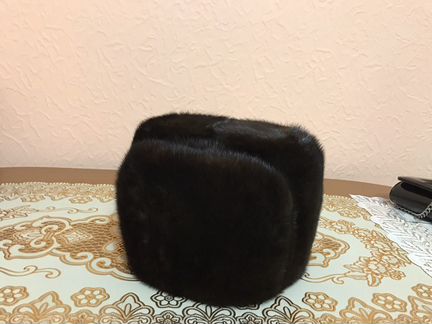 Норковая шапка мужская