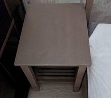 Кровать IKEA rykene 140x200,прикроватная тумбочка